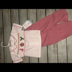 NWT Remember Nguyen JOY Smocked Christmas Set- 18M